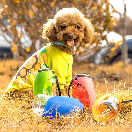 Portable Pet Water Bottle - Travel Drinking Bowl | EcoUrbanPaws