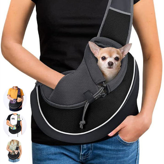 Breathable Pet Carrier Crossbody Bag - Hands-Free Travel | EcoUrbanPaws