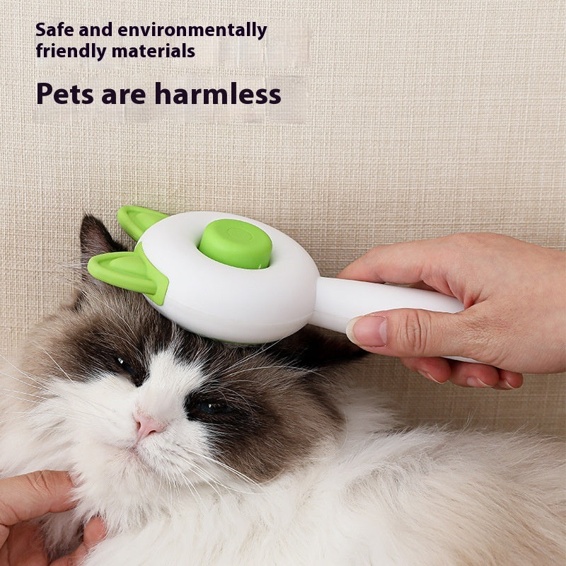 Self-Cleaning Pet Brush - One-Click Hair Removal | EcoUrbanPaws