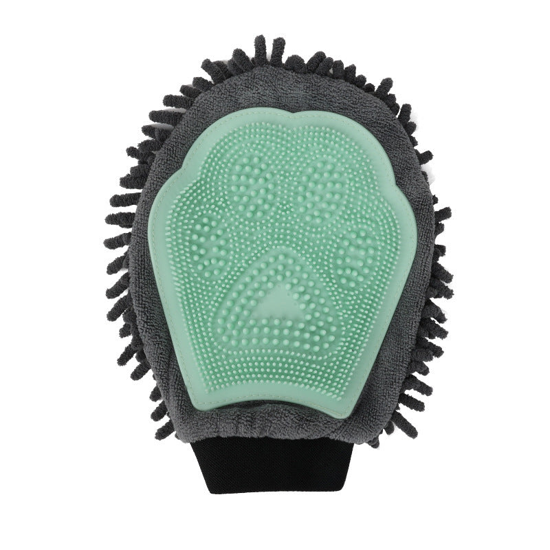 2-in-1 Pet Grooming Glove - Bath & Massage Tool | EcoUrbanPaws