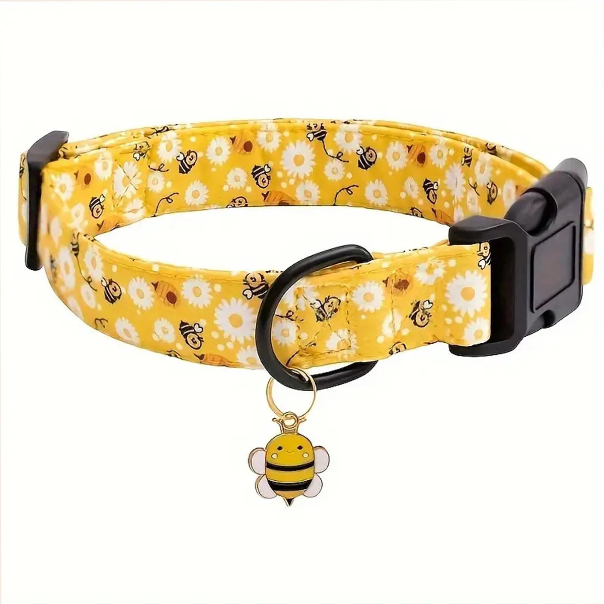 Stylish Bee, Butterfly & Dinosaur Print Collar - Premium Pendant | EcoUrbanPaws
