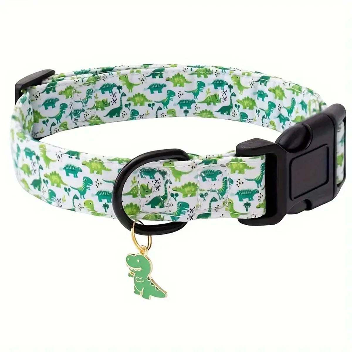 Stylish Bee, Butterfly & Dinosaur Print Collar - Premium Pendant | EcoUrbanPaws