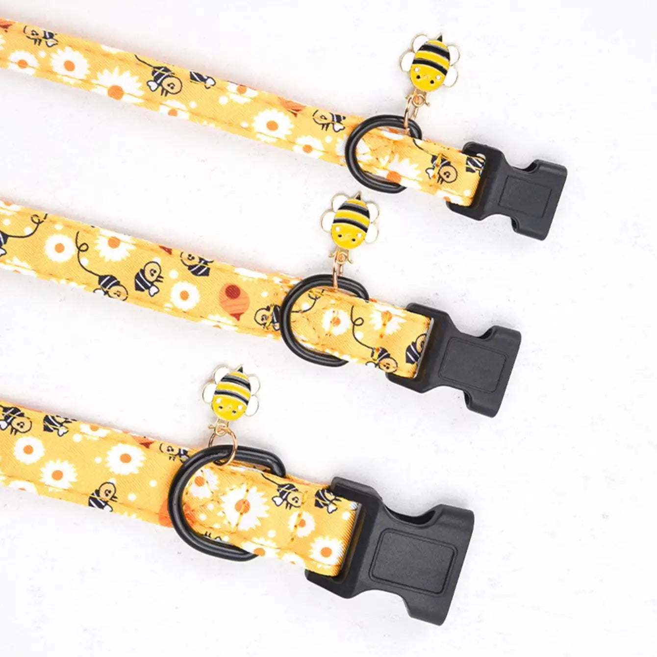 Stylish Bee, Butterfly & Dinosaur Print Collar - Premium Pendant | EcoUrbanPaws