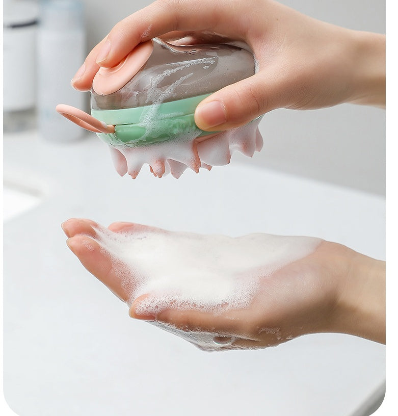 2-in-1 Pet Bath & Massage Brush - Mess-Free Grooming | EcoUrbanPaws