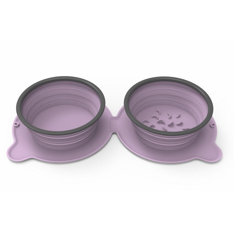 Portable Silicone Travel Bowls - Foldable & Non-Slip | EcoUrbanPaws