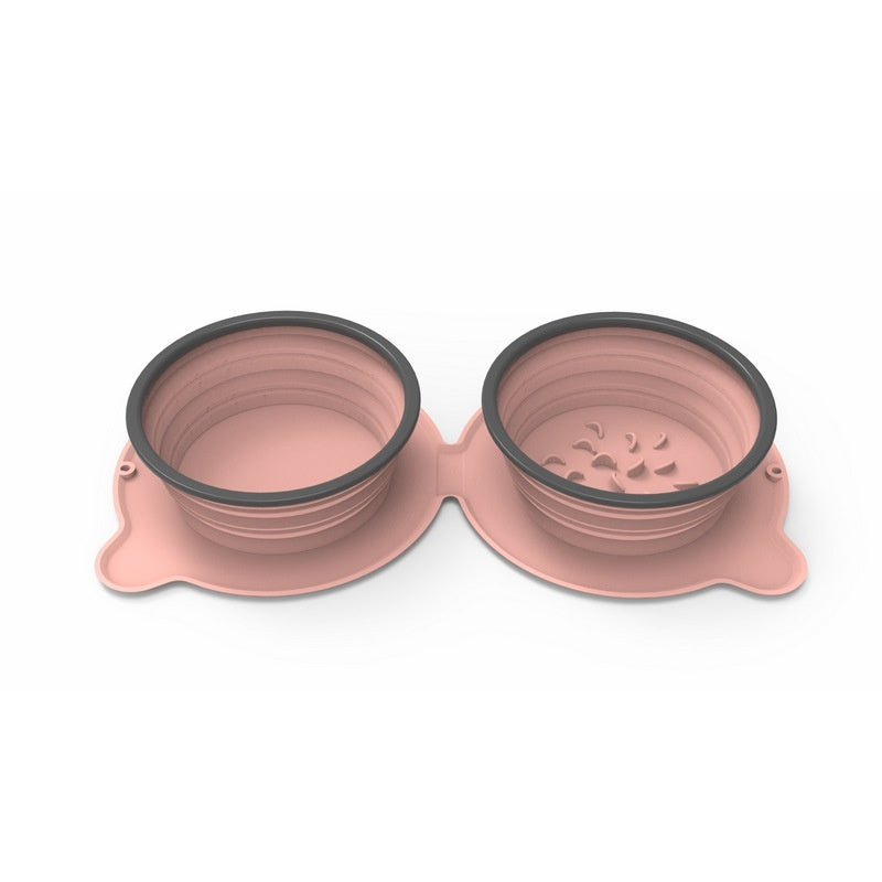 Portable Silicone Travel Bowls - Foldable & Non-Slip | EcoUrbanPaws