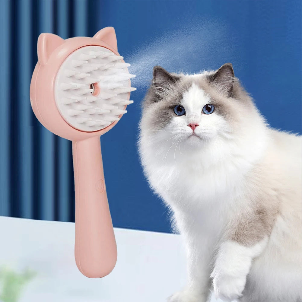 Rechargeable Mist Grooming Brush - Self-Cleaning Technology | EcoUrbanPaws