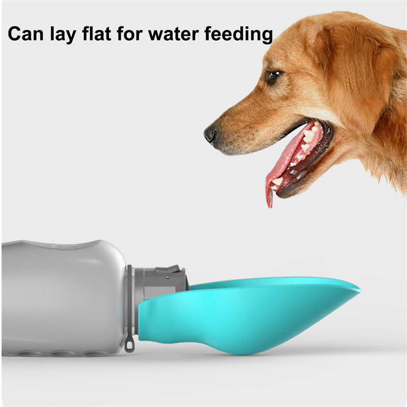 800ml High Capacity Pet Water Bottle - Foldable Bowl | EcoUrbanPaws