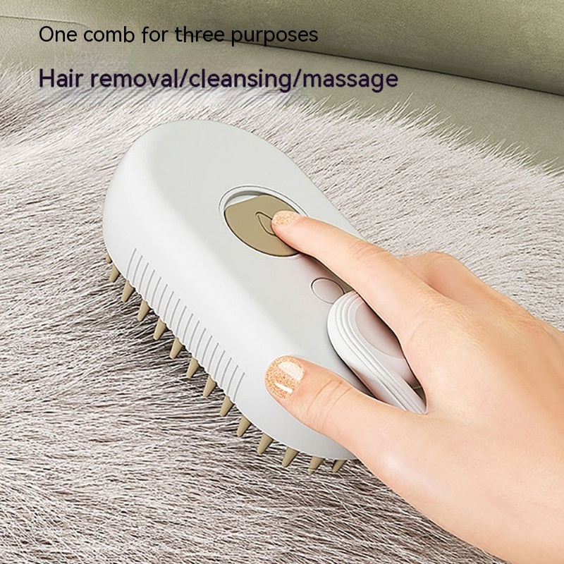 3-in-1 Electric Steam Cat Brush - Spa Treatment | EcoUrbanPaws
