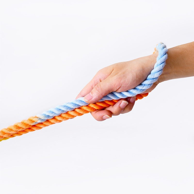 Gradient Cotton Rope Leash - Hand-Dyed Dual Head Design | EcoUrbanPaws