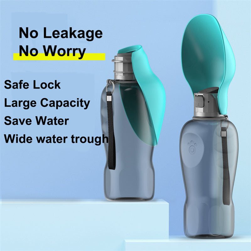 800ml High Capacity Pet Water Bottle - Foldable Bowl | EcoUrbanPaws