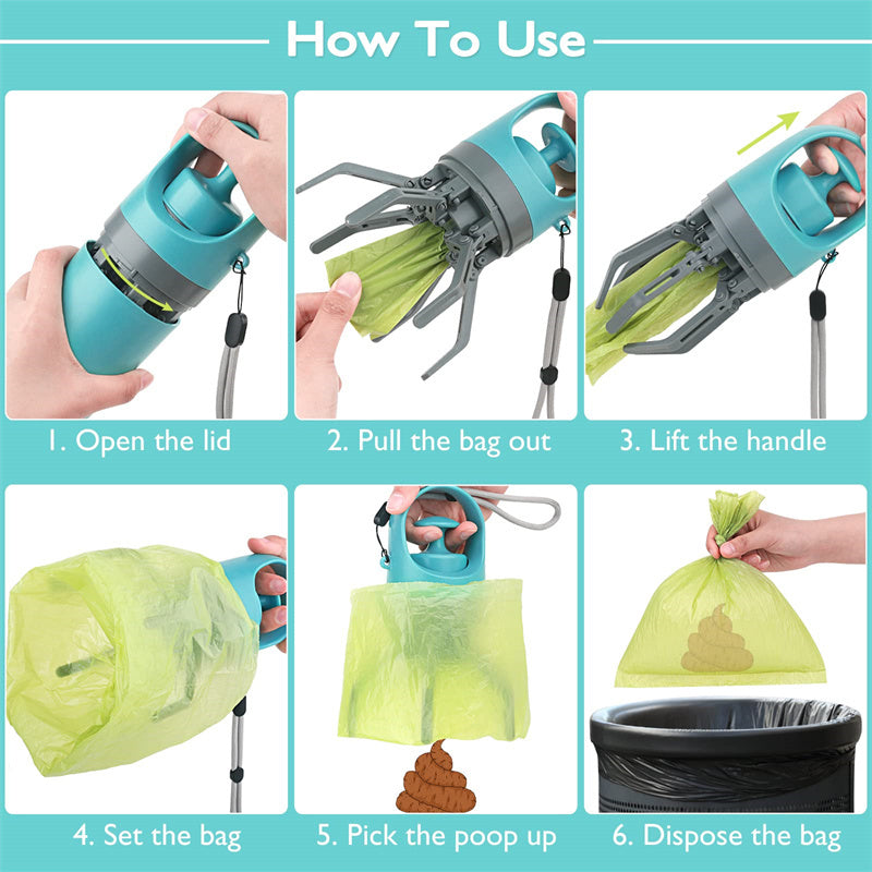 Portable Poop Scooper - Built-in Bag Dispenser | EcoUrbanPaws