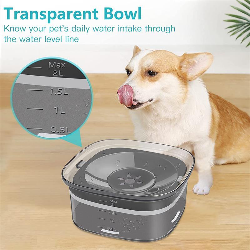 70oz Large Capacity Dog Water Bowl - Spill Proof Design | EcoUrbanPaws