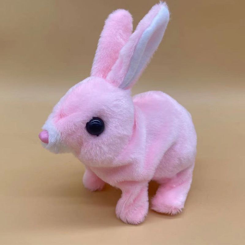 Electric White Rabbit Simulation Toy - Realistic Comfort Companion | EcoUrbanPaws