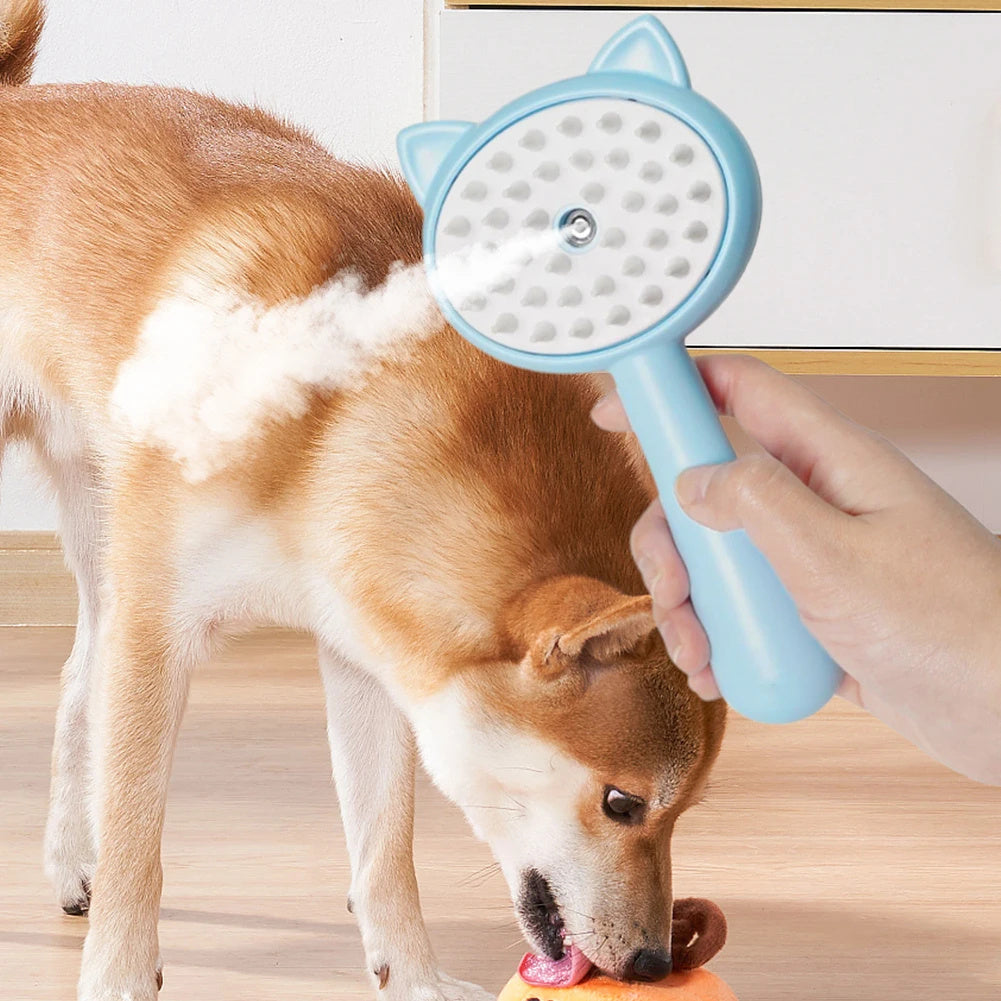 Rechargeable Mist Grooming Brush - Self-Cleaning Technology | EcoUrbanPaws