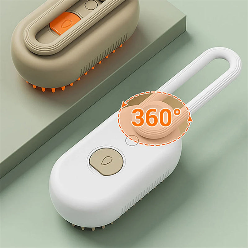 3-in-1 Electric Steam Cat Brush - Spa Treatment | EcoUrbanPaws