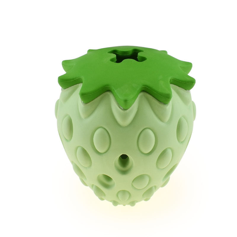 Strawberry Treat Dispensing Ball - Slow Feeder Toy | EcoUrbanPaws