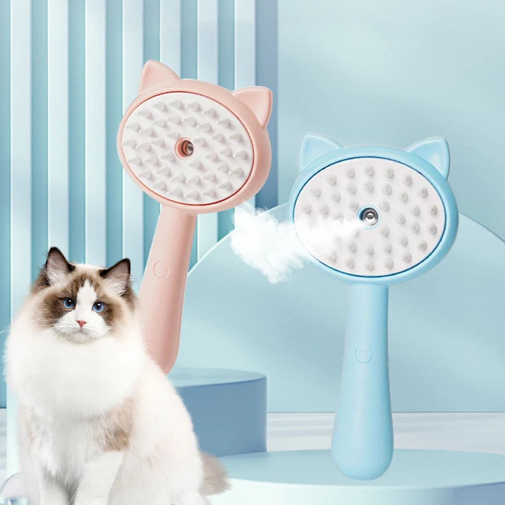 Rechargeable Mist Grooming Brush - Self-Cleaning Technology | EcoUrbanPaws