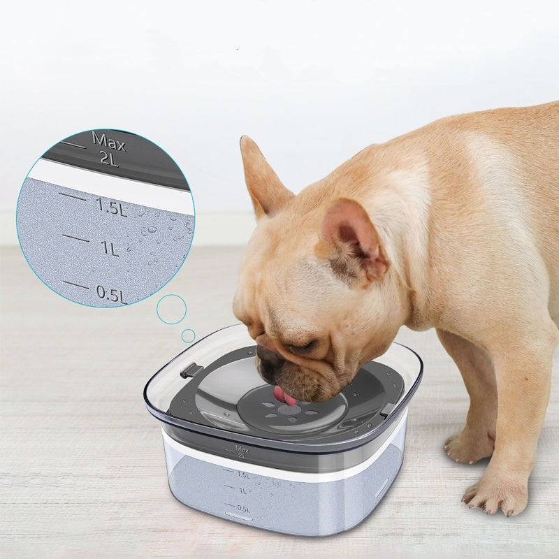 70oz Large Capacity Dog Water Bowl - Spill Proof Design | EcoUrbanPaws
