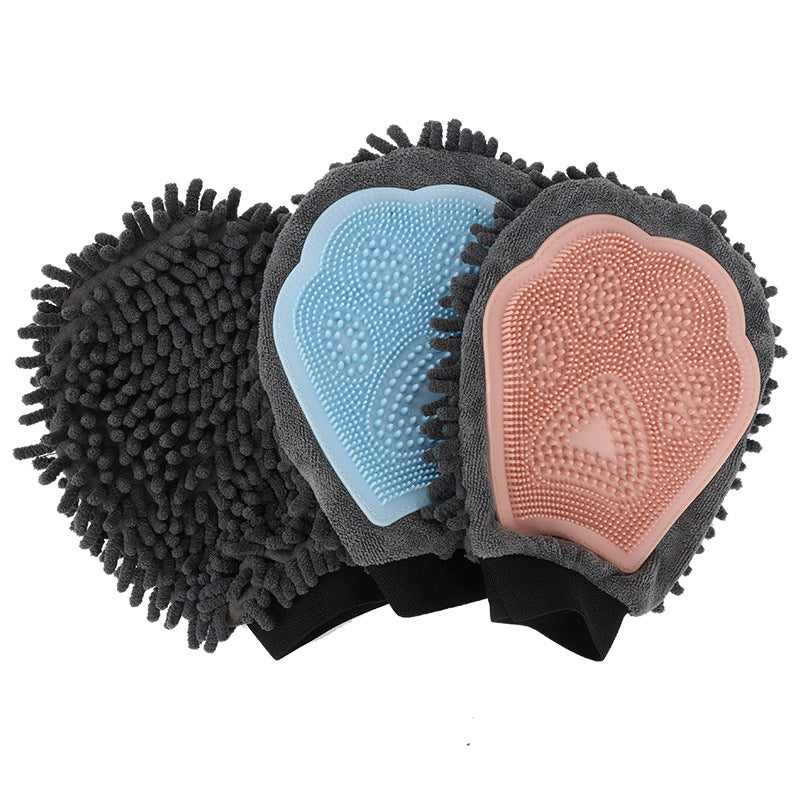 2-in-1 Pet Grooming Glove - Bath & Massage Tool | EcoUrbanPaws